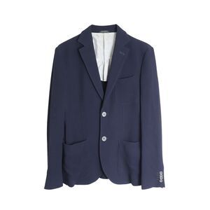 Giorgio Armani Tokyo Single-Breasted Blazer in Navy Wool